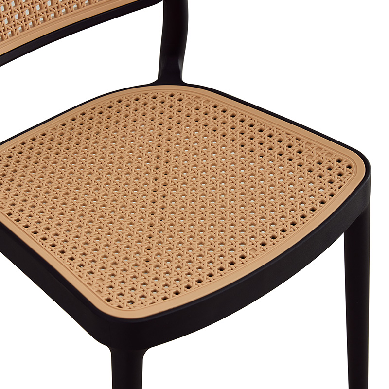 Καρέκλα Poetica με UV protection PP μπεζ-μαύρο 42x52x81εκ. - Image 6