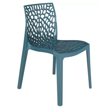 Καρέκλα Hush pakoworld με UV protection PP μπλε 50.5x54x79.5εκ. 262-000011