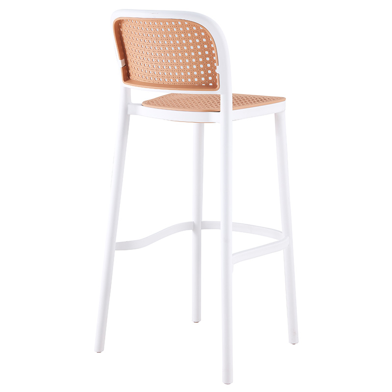 Σκαμπό μπαρ Juniper με UV protection PP μπεζ-λευκό 51x52x102.5εκ. - Image 3