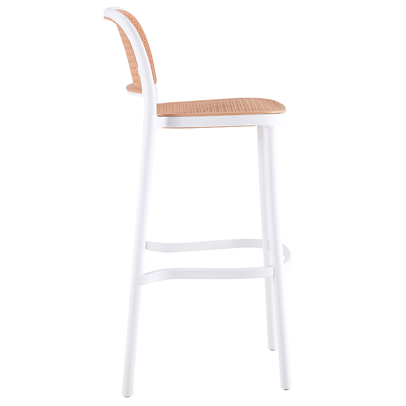 Σκαμπό μπαρ Juniper με UV protection PP μπεζ-λευκό 51x52x102.5εκ. - Image 4