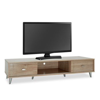 Έπιπλο τηλεόρασης FIRENZE pakoworld χρώμα sonoma 150x40x33εκ 049-000025