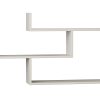 Ραφιέρα τοίχου Tiber pakoworld χρώμα λευκό 120x22x67εκ 119-000896