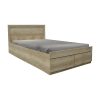 Κρεβάτι μονό Nalos pakoworld με συρτάρι castillo-oak 100x200εκ 123-000207