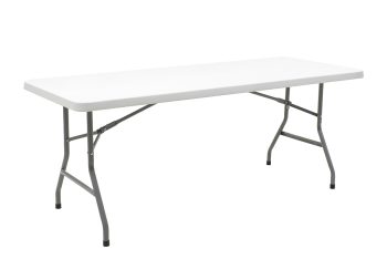 Τραπέζι catering-συνεδρίου Aprilia pakoworld λευκό μονοκόμματη επιφάνεια 183x76x74εκ 142-000001