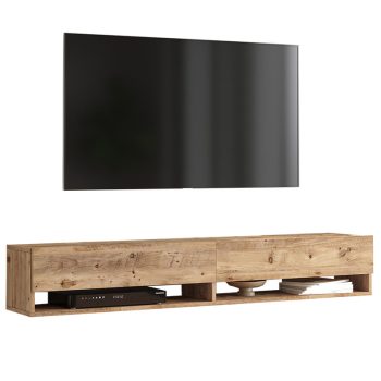 Έπιπλο τηλεόρασης επιτοίχιο Roscoe pakoworld sonoma 180x31.6x29.6εκ 176-000061