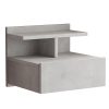 Κομοδίνο Discover pakoworld επιτοίχιο γκρι antique 40x35.5x32εκ 176-000119
