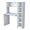 Γραφείο εργασίας-ραφιέρα Janson pakoworld λευκό 113x40x142εκ 182-000033