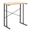 Γραφείο Giovanni pakoworld καρυδί-μαύρο 60x35x64.5εκ 197-000144