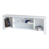 Έπιπλο τηλεόρασης Tserium pakoworld μελαμίνης λευκό 120x30x45εκ 197-000168