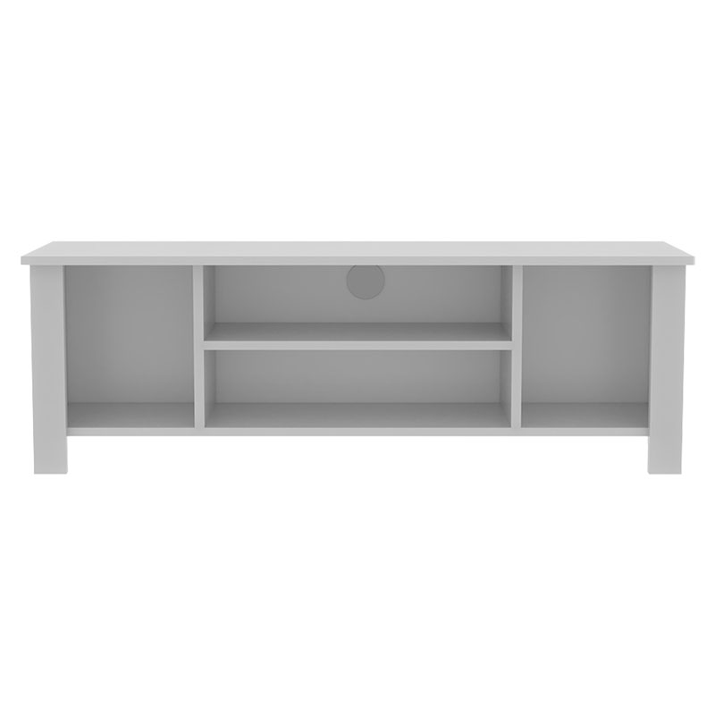 Έπιπλο τηλεόρασης Tserium μελαμίνης λευκό 120x30x45εκ - Image 3
