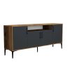 Μπουφές Fumomel pakoworld μελαμίνης sonoma-ανθρακί-μαύρο 180x40