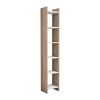 Βιβλιοθήκη Darco pakoworld μελαμίνης oak-λευκό 28.6x22x160εκ 197-000195