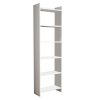 Βιβλιοθήκη Darco pakoworld μελαμίνης λευκό 48.6x22x160εκ 197-000198