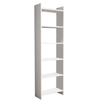 Βιβλιοθήκη Darco pakoworld μελαμίνης λευκό 48.6x22x160εκ 197-000198
