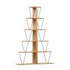 Βιβλιοθήκη mini Tars pakoworld sonoma-μαύρο 130x22x146εκ 225-000040