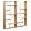 Βιβλιοθήκη Tars pakoworld sonoma-μαύρο 168x24x157εκ 225-000043