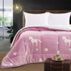 Beauty Home Κουβερτοπάπλωμα μονό φωσφοριζέ Glow Art 6272 160x220 Ροζ