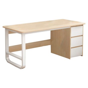 Γραφείο Salto pakoworld με συρταριέρα MDF φυσικό-λευκό 120x48x74εκ 072-000068