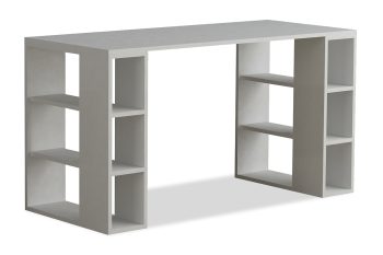 Γραφείο Colmar pakoworld χρώμα λευκό 140x60x75εκ 119-000837