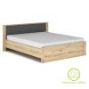 Κρεβάτι διπλό Lavinia pakoworld sonoma-ανθρακί 160x200εκ 173-000001