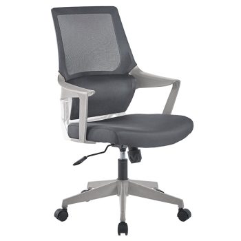 Καρέκλα γραφείου εγρασίας Fragrant pakoworld ύφασμα mesh γκρι 254-000009