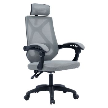 Καρέκλα γραφείου διευθυντή Seraphine pakoworld mesh γκρι 275-000008
