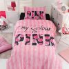 Beauty Home Σετ κουβερλί μονό Pink Art 6113 160x240 Ροζ