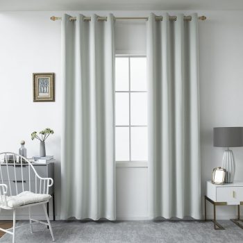 Beauty Home Κουρτίνα Blackout σκίασης με 8 κρίκους Ideal Art 8400 140x270 Γκρι