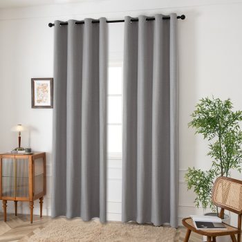 Alternative view of Ύφασμα κουρτίνας Blackout jacquard σκίασης Glare Art 8444 Φ280 Γκρι