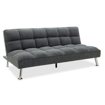 Καναπές-κρεβάτι Rebel pakoworld 3θέσιος με ύφασμα ανθρακί 189x92x82εκ 035-000020