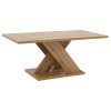 Τραπέζι σαλονιού Solange pakoworld χρώμα sonoma 110x55x47.5εκ 049-000061
