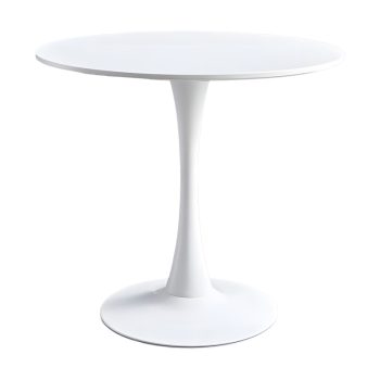 Τραπέζι σαλονιού Elijah pakoworld λευκό Φ60x74cm 072-000083