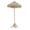 Ομπρέλα κήπου pakoworld φυσικό bamboo Φ1.5x2.6 m μπεζ 115-001868
