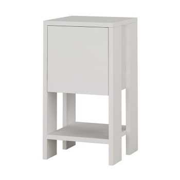 Κομοδίνο Ema pakoworld χρώμα λευκό 30x30x55εκ 119-001072