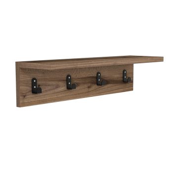 Κρεμάστρα Mulan pakoworld χρώμα καρυδί 60x16x14.5εκ 120-000034
