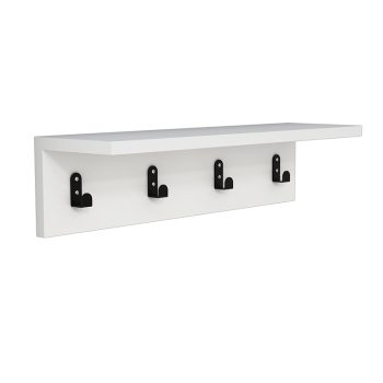 Κρεμάστρα Mulan pakoworld χρώμα λευκό  60x16x14.5εκ 120-000035