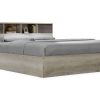 Κρεβάτι διπλό OLYMPUS pakoworld χρώμα castillo-toro 160x200εκ 123-000009