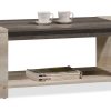 Τραπέζι σαλονιού OLYMPUS pakoworld χρώμα castillo-toro 110x51x42