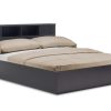 Κρεβάτι διπλό OLYMPUS pakoworld χρώμα wenge 160x200εκ 123-000036