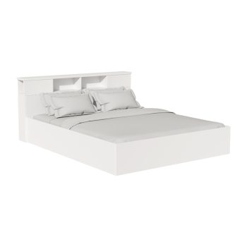 Κρεβάτι διπλό OLYMPUS pakoworld σε χρώμα antique λευκό 160x200εκ 123-000210