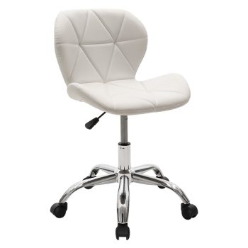 Καρέκλα γραφείου εργασίας Frea II pakoworld PU λευκό 127-000028