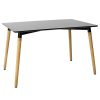 Τραπέζι Natali pakoworld επιφάνεια MDF μαύρο 150x80x75εκ 127-000142