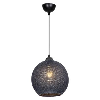 Φωτιστικό οροφής μονόφωτο Leshia pakoworld Ε27 γκρι Φ26x72εκ 147-000118