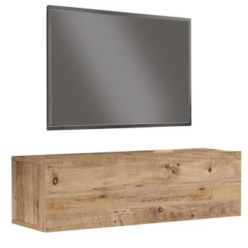 Έπιπλο τηλεόρασης επιτοίχιο Serit pakoworld sonoma 100x31.6x29.6εκ 176-000066