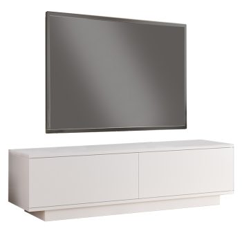 Έπιπλο τηλεόρασης Zoeva pakoworld λευκό 140x.35x38.2εκ 176-000071