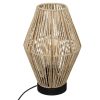 Επιτραπέζιο φωτιστικό PWL-1108 pakoworld Ε27 μπεζ Φ19x32εκ 199-000463