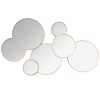 Καθρέπτης Haloring pakoworld μέταλλο χρυσό 61x2.5x36.5εκ 199-000517