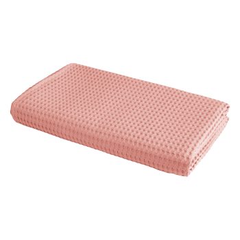 Alternative view of Πικέ υπέρδιπλη waffle Art 1990 Coral 230x240 Κοραλί