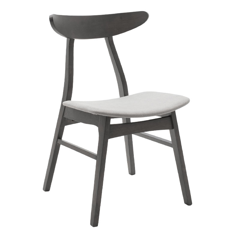 Tραπεζαρία Benson - Orlean σετ 5τμχ rustic grey-ύφασμα γκρι 120x75x75εκ - Image 6