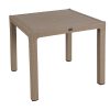 Τραπέζι Explore pakoworld με UV protection PP cappucino 90x90x73.5εκ 253-000032